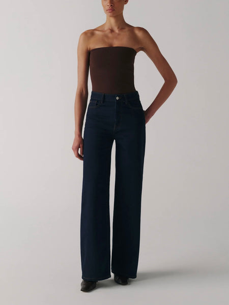 NCE Knit Wide Leg Jean in Long Gone