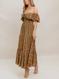 Give It A Whirl Dress in Natural