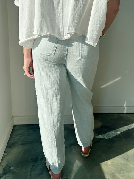 Drawstring Jogger in Powder Blue