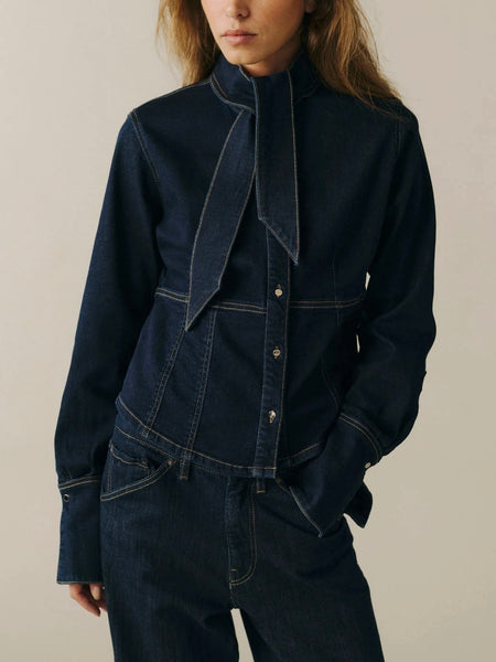The Alpine Blouse in After Dark