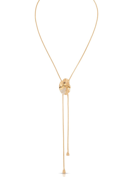 Molten Shine Bolo Necklace