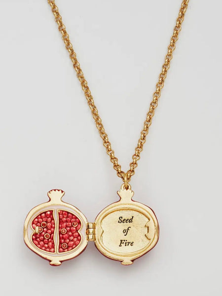 Pomegranate Locket Necklace