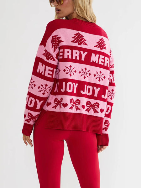 Callie Sweater in Sugared Peppermint