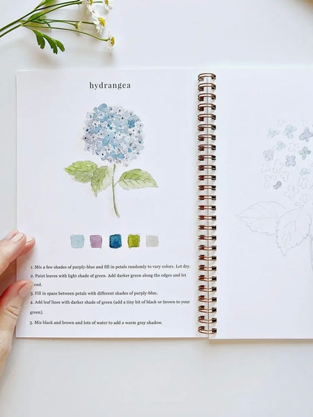 Flowers Watercolor Workbook