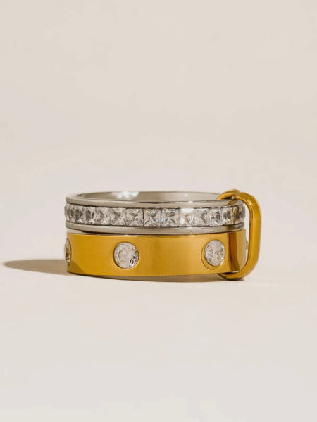 Greyson Two Tone Band Ring