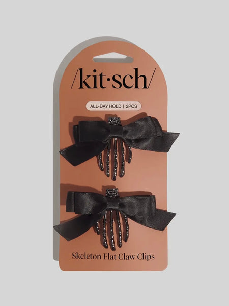 Skeleton Flat Claw Clips 2pc