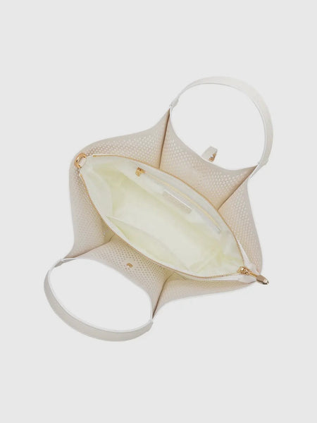 Malia Lasercut Bag in Ivory