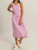 Takes Two To Cargo Dress in Pink