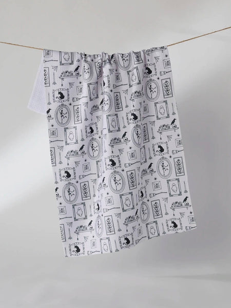 Haunted Gallery Tea Towel