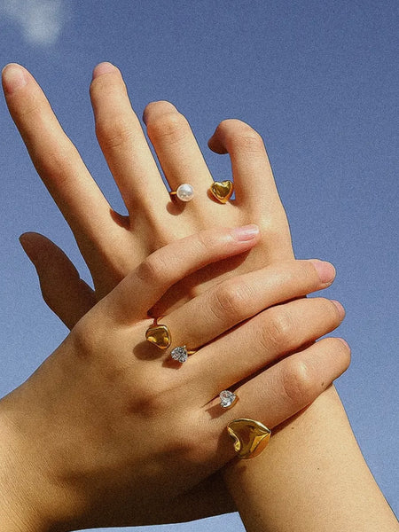 Denali Pearl Heart Ring