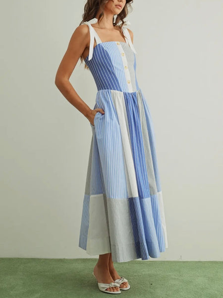 Mixed Emotions Dress in Blue