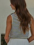 Vested Interest Stripe Top in Blue