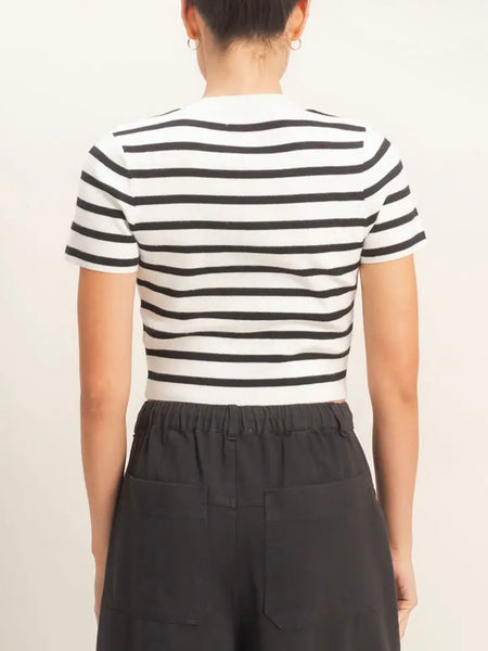 Show Your Stripes Tee in Black
