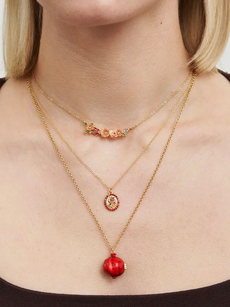 Pomegranate Locket Necklace