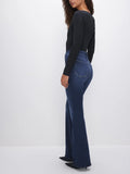 Always Fits Good Classic Bootcut Jeans in Indigo446