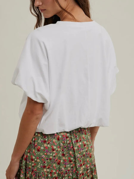 Cloudline Bubble Tee in White