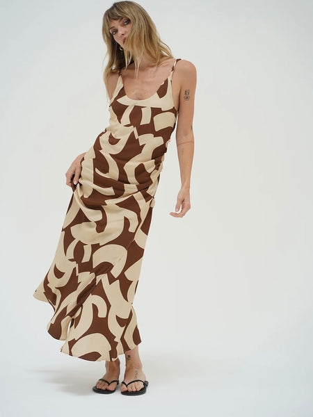 Fareni Dress in Geometric Canyon