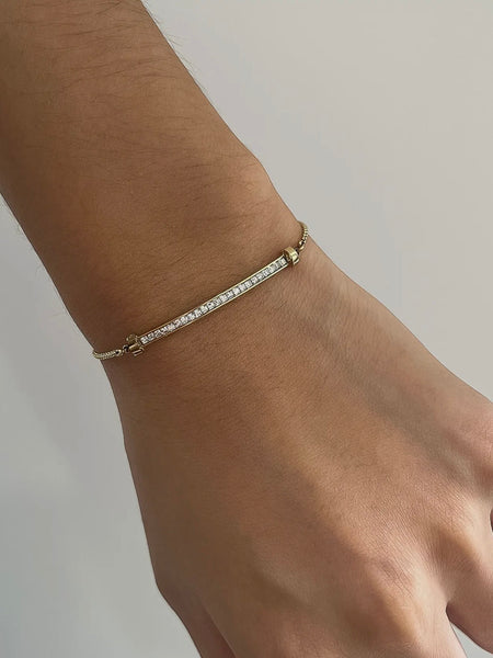 Montessa CZ Bar Bracelet
