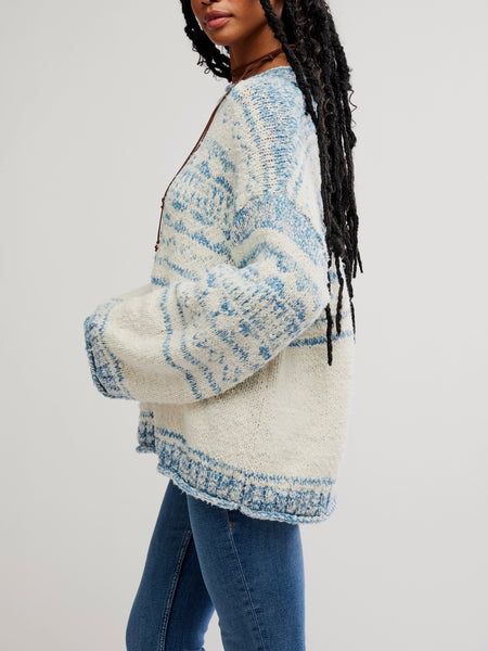 Dani Pattern Sweater in Cloud Combo