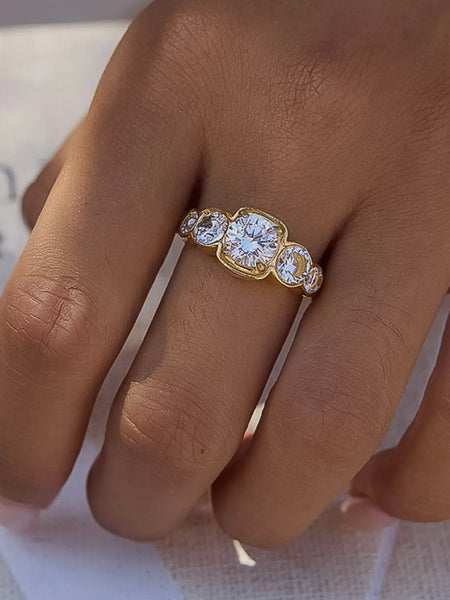 Irid CZ Statement Ring