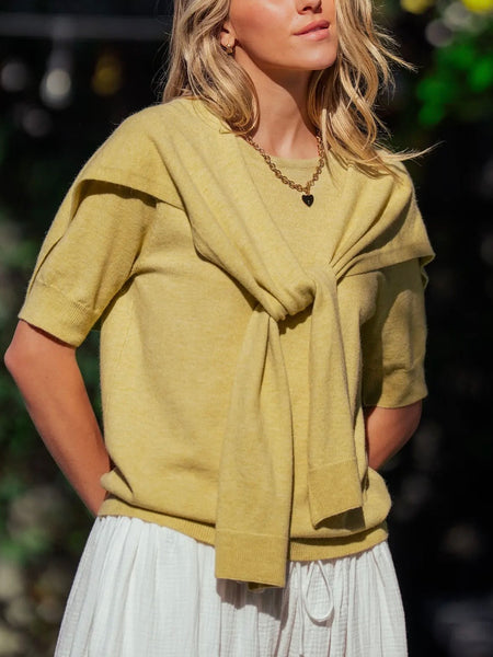 Tied Together Sweater in Kiwi