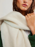 Winter Chill Blanket Scarf in Ivory