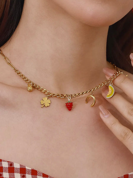 Marinha Fruit & Charm Necklace