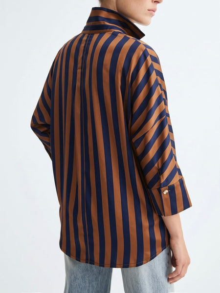 Standing Ovation Button Up in Camel