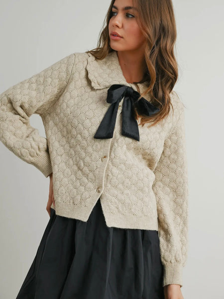 Best Bows Sweater in Ivory