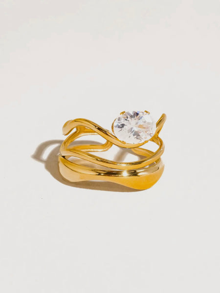 Gloire Abstract CZ Ring