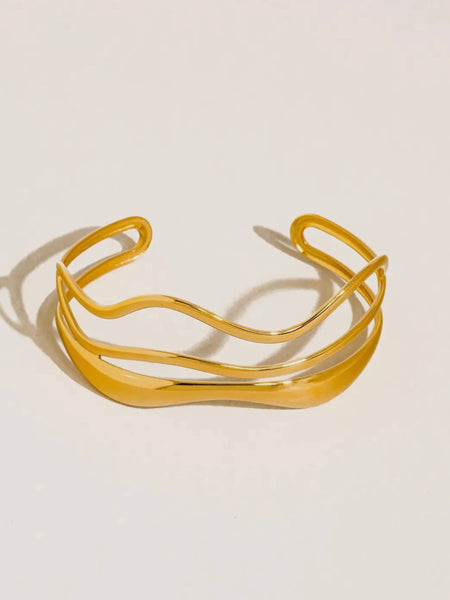 Delacour Wavy Cuff Bracelet
