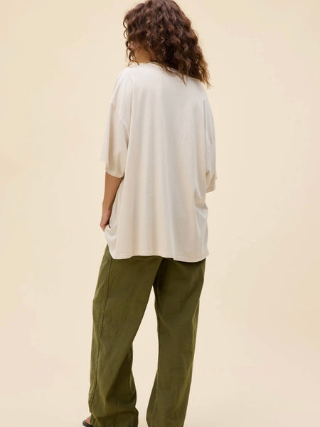 Van Halen 1980 Tour One Size Tee in Dirty White