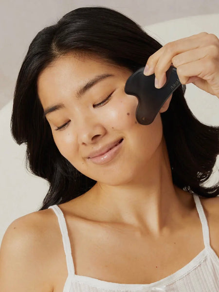 Stainless Steel Gua Sha in Matte Black