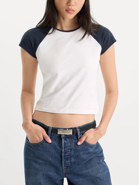 The Raglan Tee in Chalk
