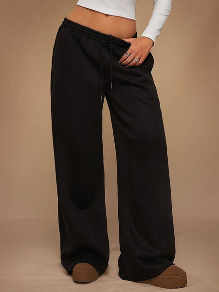 You Want A Fleece Of Me Sweatpants in Black