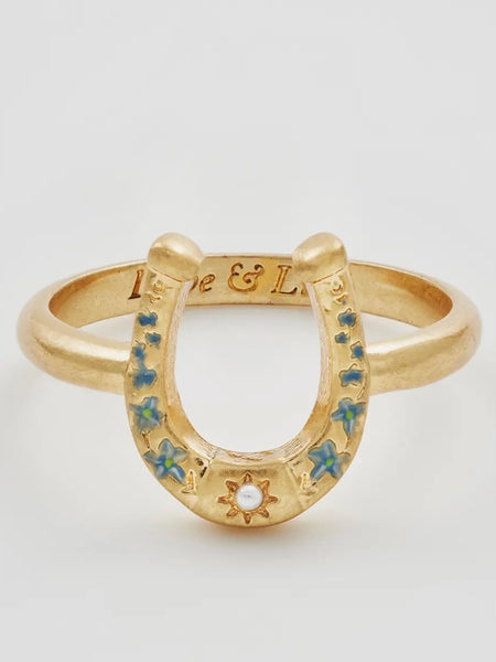 Lucky In Love Horseshoe Ring