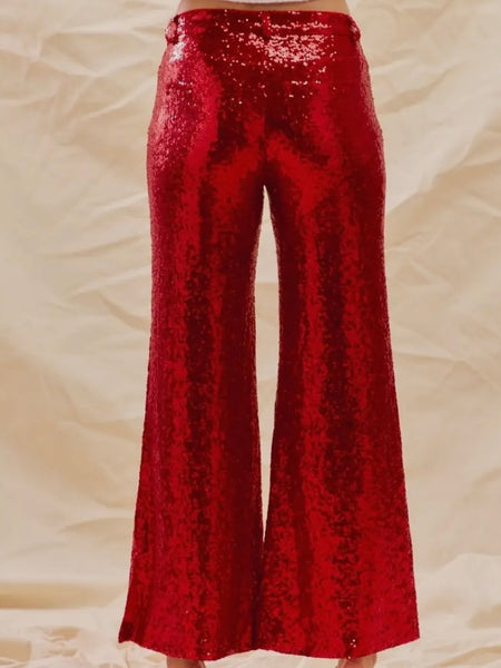 A Sprinkle of Sparkle Pant in Red