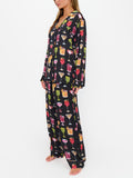 Classic PJ Set in Holiday Cocktails Silky