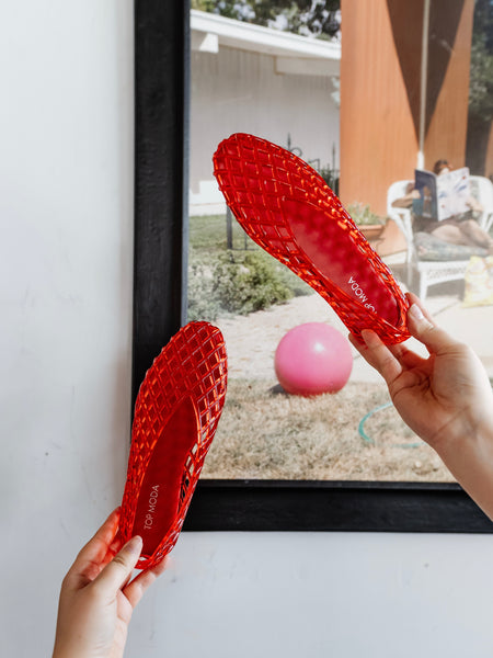 Don't Be Jelly Flats in Red