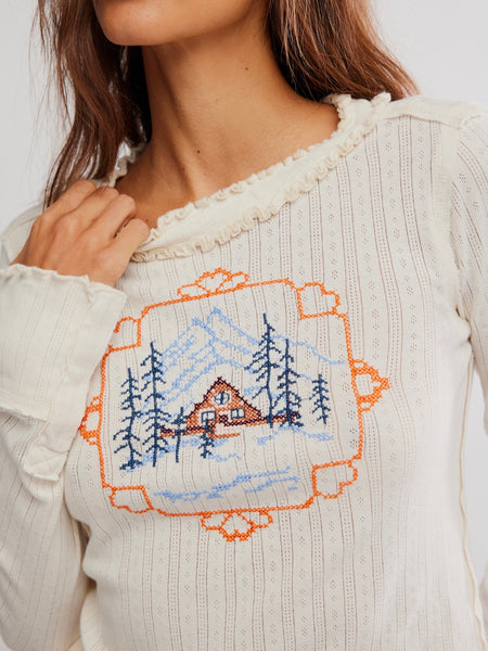 Through The Woods Tee in A Frame Combo