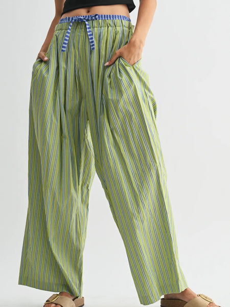Love Some Lounge Layered Boxer Pant in Green
