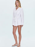 Vance Romper in Vivid White