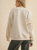 Paris, Please! Sweatshirt in Cream