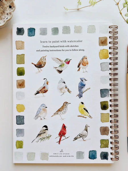 Birds Watercolor Workbook