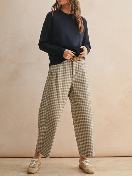 Checking In Barrel in Tan & Brown