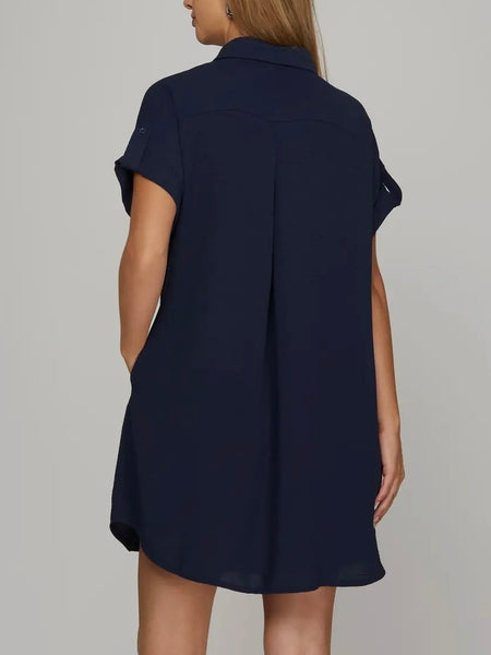 Indigo Ease Dress in Navy