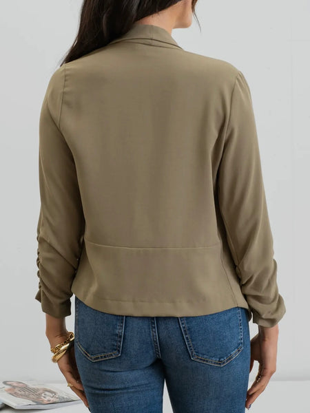 Ask The Boss Blazer in Olive