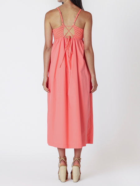 On The Island Maxi in Bright Coral