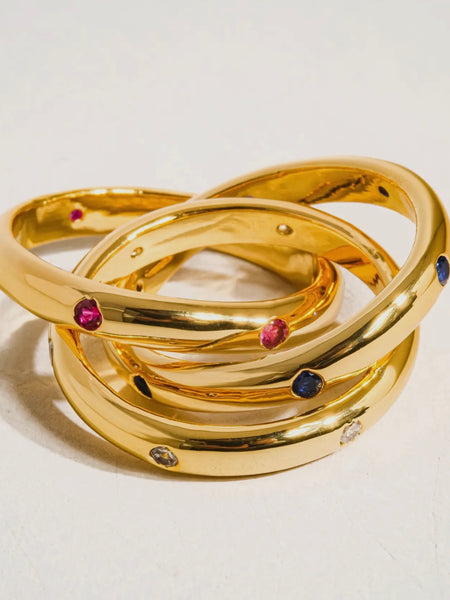 Elvire Multi Stone Wrap Ring