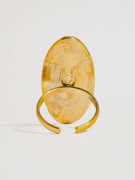 Achille Oval Pearl Ring